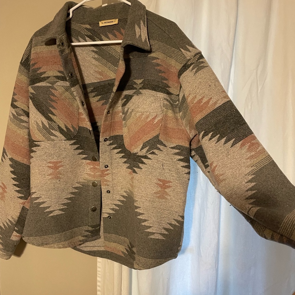 Aztec Tribal Shacket